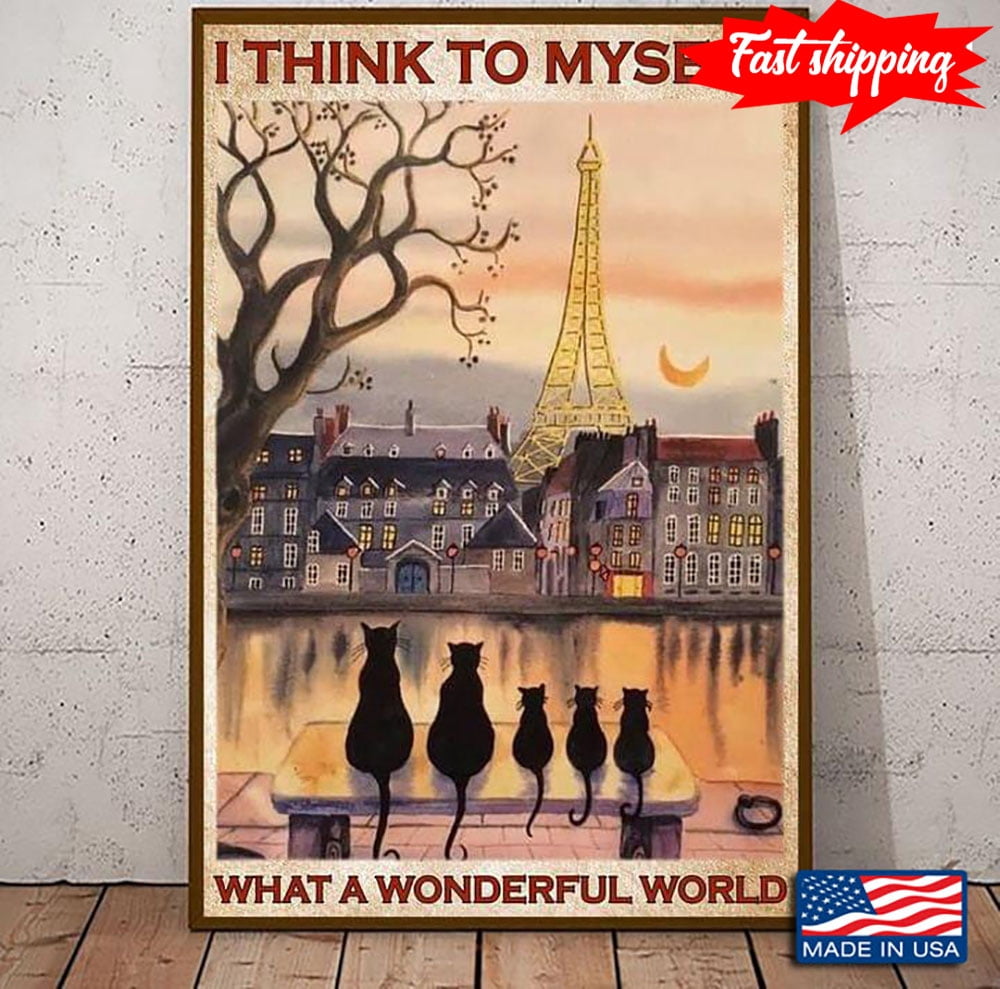 Vintage Cats In Paris I Think To Myself What A Wonderful World 16