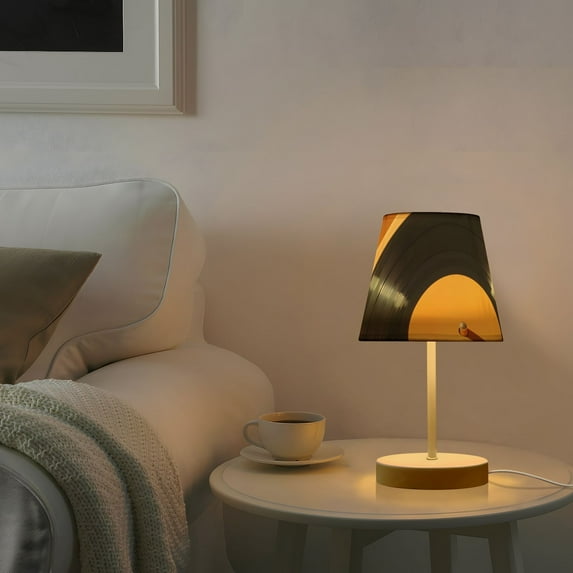 Vintage Cd Bread Desk Lamp 3 Color Modes LED Table Lamp Nightstand Reading Light for Bedroom Living Room