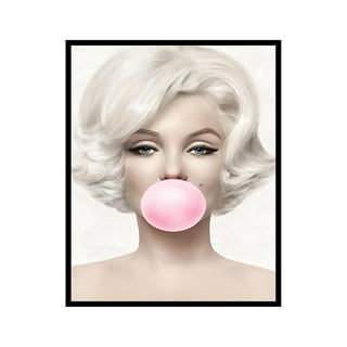  HB Art Design Beautiful Marilyn Monroe with her Cute Dog Black  and White Portrait Iconic Vintage Canvas Wall Art Print Office Living Room  Dorm Bedroom Modern Home Decor Ready to Hang 