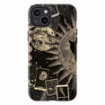 thumbnail image 1 of Vintage Celestial Sun & Moon Phone Case, Retro Astrology & Space Collage Protective Cover for iPhone 16 15 14 13 12 11 Pro Max Plus Mini, 1 of 6