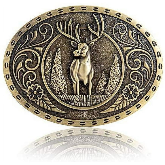 Vintage Celtic Knot Belt Buckle for Men Simple Cowboy Belt Buckle