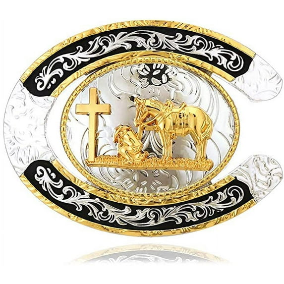 Vintage Celtic Knot Belt Buckle for Men Simple Cowboy Belt Buckle