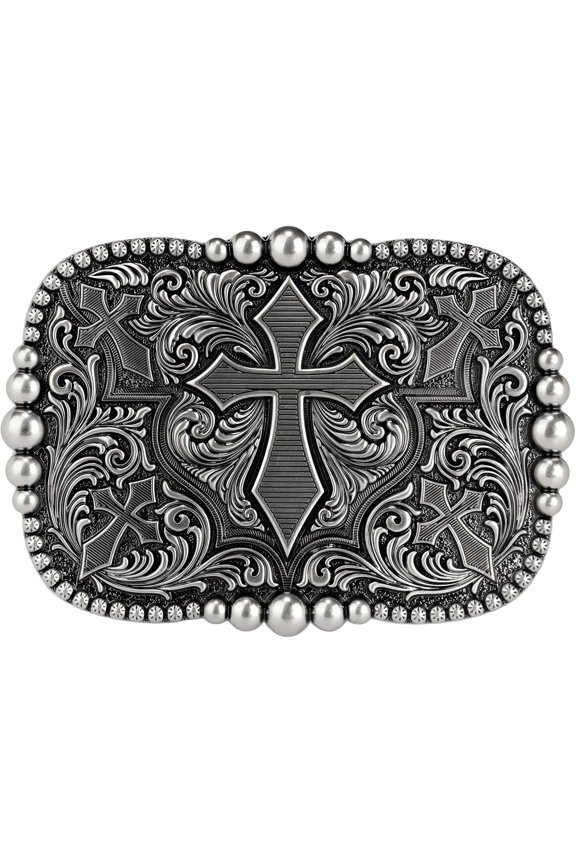 Vintage Celtic Pattern Cross Belt Buckle For Men Women