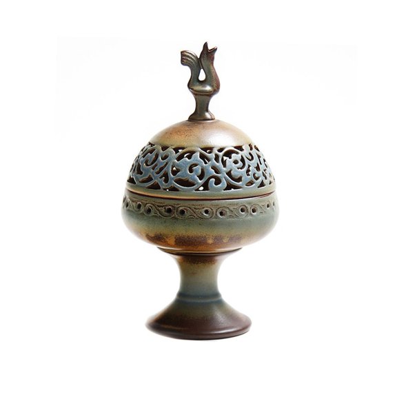 Vintage Ceramic Incense Burner Household Incense Burner Decoration Exquisite Hollow Carved Incense Holder