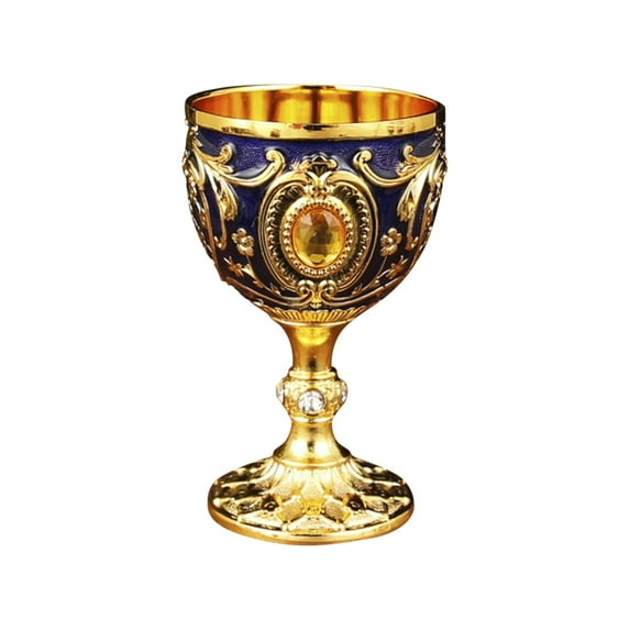 Vintage Chalice Goblet, Elegant Vintage Wine Cup for Wine Tasting, Home Decor, Drinking Glass Gift for Giving, Vintage Decorations for Home
