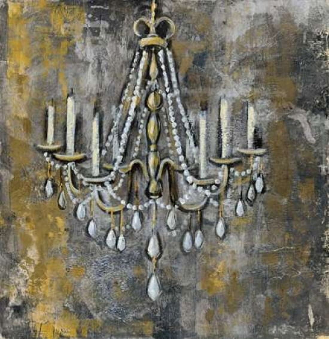Vintage Chandelier II Canvas Art - Silvia Vassileva (24 x 24)