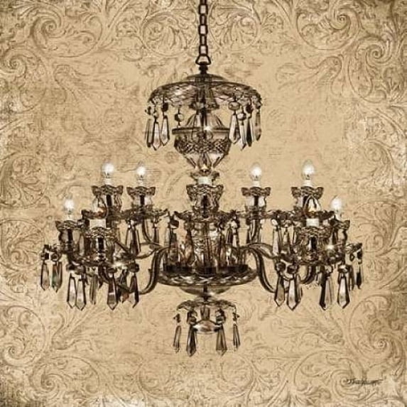 Vintage Chandelier II Poster Print by Todd Williams (24 x 24)