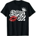 thumbnail image 1 of Vintage Chapter 62 Classy Lips Happy Birthday 62 years Born T-Shirt, 1 of 5