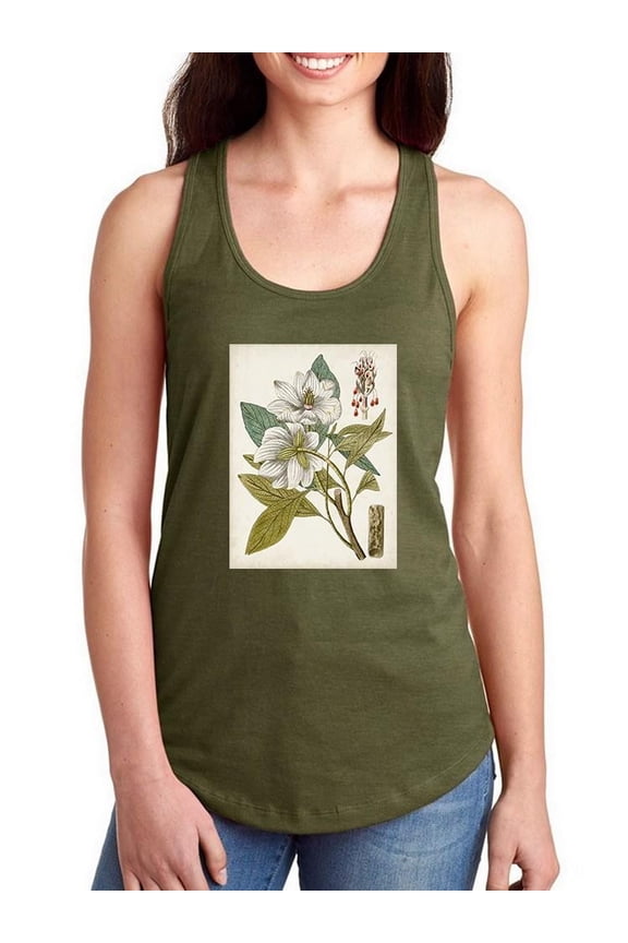 Vintage Charm I Racerback Tank Women -Vision Studio Designs, Female Medium