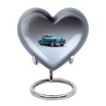 thumbnail image 1 of Vintage Charm of a Bygone Era - Urn Heart Keepsakes For Human Ashes - Heavenly Urn for Spiritual Goodbyes - Sacred Ashes Holder - 3 Inch, 1 Pc, 1 of 5