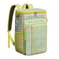 thumbnail image 1 of Vintage Checkered Cooler Backpack - 20L Insulated Soft Cooler Bag with Long-Lasting Cold Retention for Camping, 1 of 5