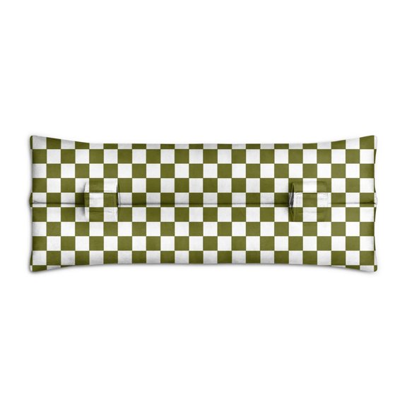 Vintage Checkered Mastectomy Car Pillow - Post Breast Surgery Seatbelt Cushion - 2" Thick Pressure Relief for Sensitive Areas