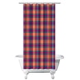 thumbnail image 1 of Vintage Checkered Shower Curtain Retro Plaid Abstract Plaid Colorful Checkered Rustic Farmhouse Plaid Print Classic Red and Black Buffalo Plaid Buffalo Plaid Bathroom Decor, 1 of 5