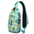 thumbnail image 1 of Vintage Checkered Sling Backpack with Abstract Plaid Print – Retro Geometric Crossbody Shoulder Bag for Outdoor, Travel, Hiking, Students & Everyday Use, 1 of 4
