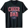 thumbnail image 1 of Vintage Cheer Dad T-Shirt Bold Red Design on Dark Blue Background, 1 of 5
