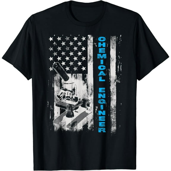 Vintage Chemical Engineer American Flag T-Shirt