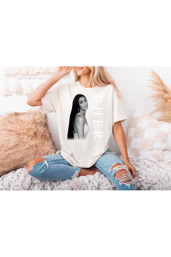 Vintage Cher Aesthetic Minimalist Music Icon Pop Legend Graphic Diva Star T-Shirt, for men & women, up to size 5XL