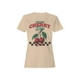 thumbnail image 1 of Vintage Cherry Drip Art Design Women's T-shirt, 1 of 3