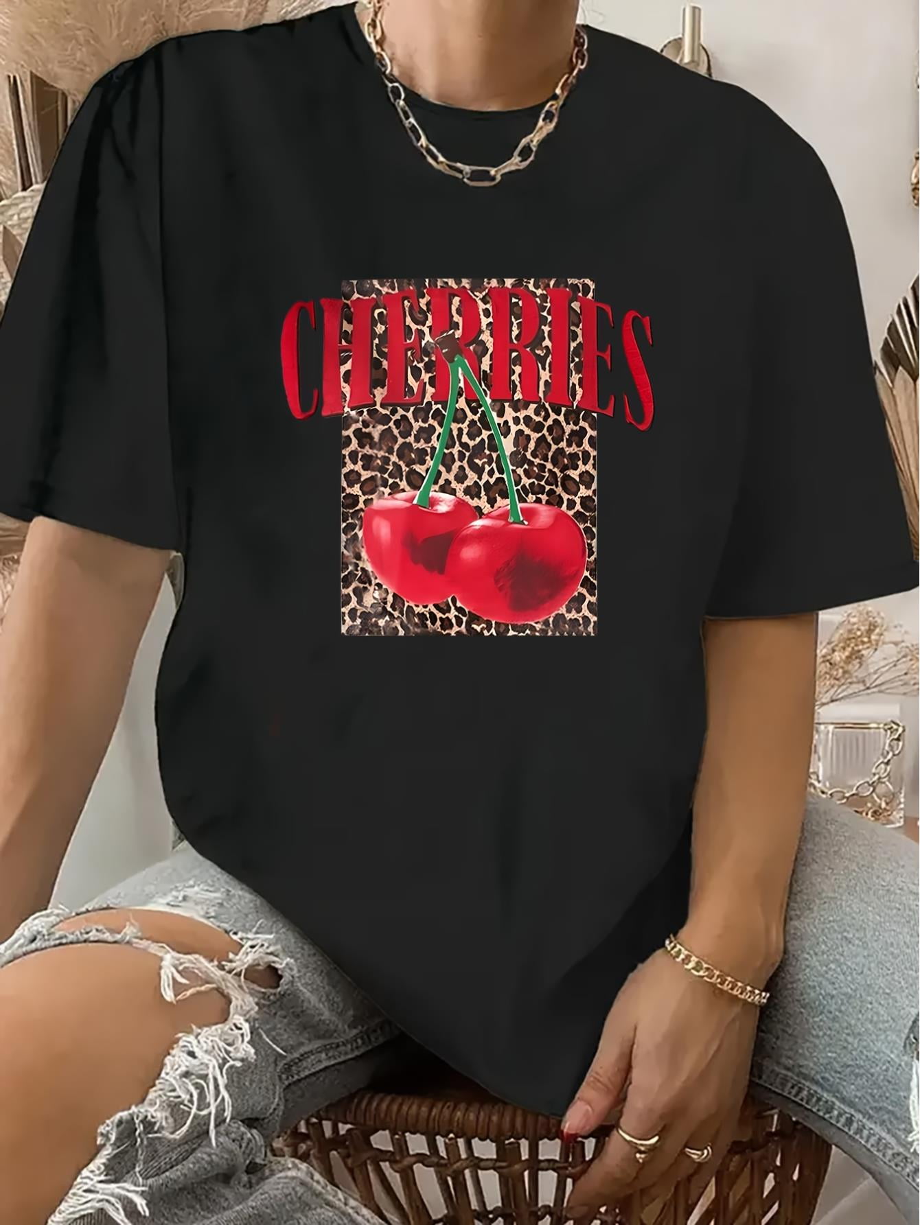 Cherry Graphic Sleeve Tee main image 1