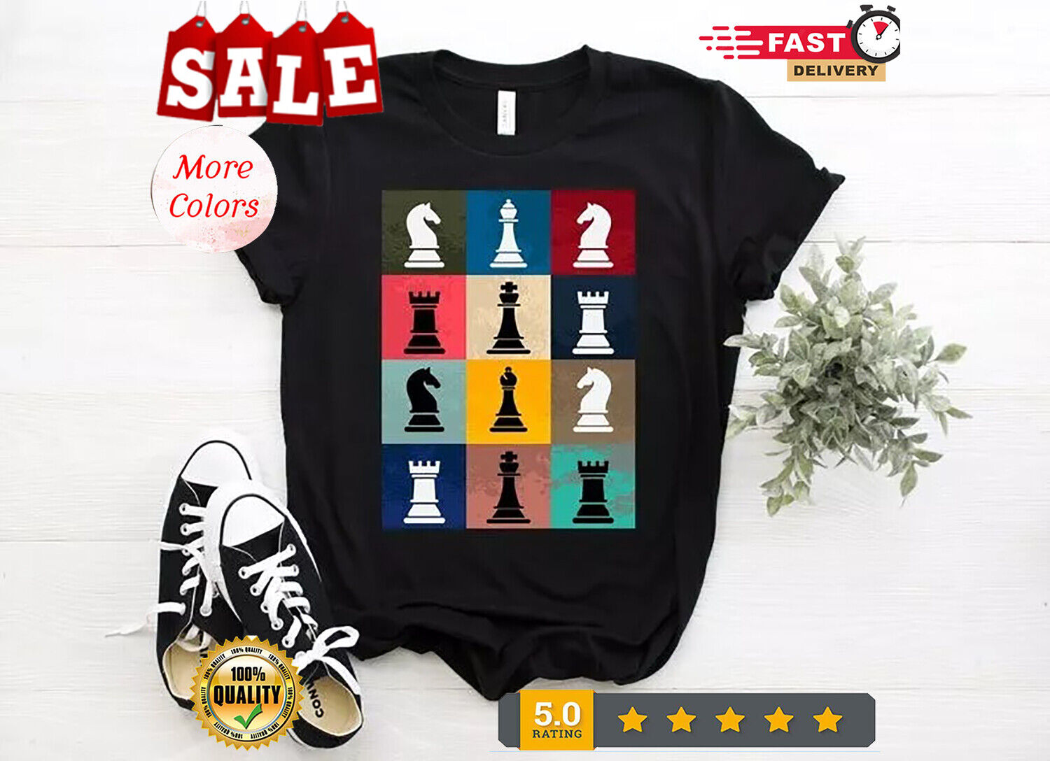Vintage Chess Lover Tshirt, Chess Master Chess Pawn King Queen Game