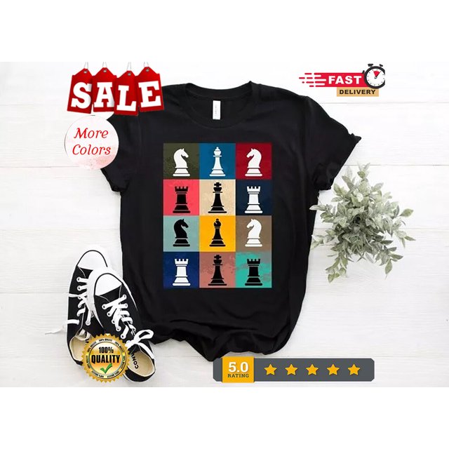 Vintage Chess Lover Tshirt, Chess Master Chess Pawn King Queen Game