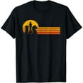 thumbnail image 1 of Vintage Chess Player Retro Sunset Design Chess Pieces T-Shirt, 1 of 3