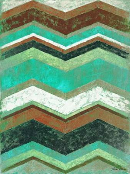 Vintage Chevron II Canvas Art - Michael Marcon (18 x 24)