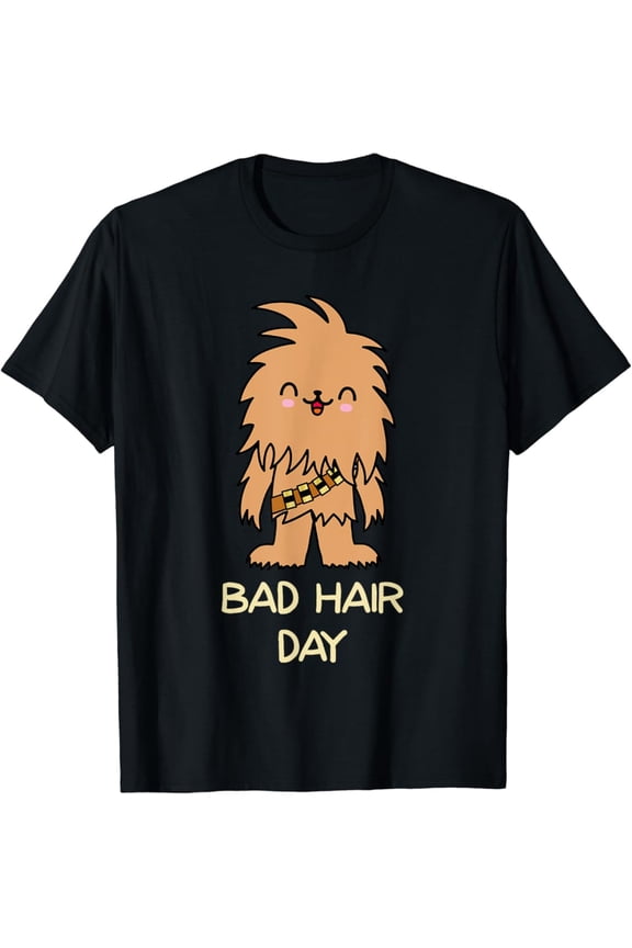 Vintage Chewbacca Bad Hair Day Chewy Kawaii Cartoon T-Shirt S-5XL - Trending Birrthday Tee Gifts Vintage Tee -Birthday Gifts