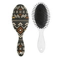 thumbnail image 1 of Vintage Chic Hair Brush with Soft Bristles, Detangling Paddle Comb Featuring Tribal and Rustic Patterns for Daily Use, 1 of 7