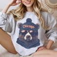 thumbnail image 1 of Vintage Chicago Football Sweatshirt, Trendy Fan Gifts, Game Day Apparel Shirt,Sport Grey color,size S, 1 of 5