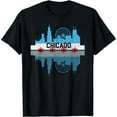 thumbnail image 1 of Vintage Chicago Illinois Flag Tees Skyline Shirt Men Women T-Shirt, 1 of 7
