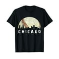 thumbnail image 1 of Vintage Chicago Skyline City Baseball Tee Met At Gameday T-Shirt, 1 of 5