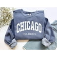 thumbnail image 1 of Vintage Chicago Sweatshirt: Distressed College Style Crewneck Tshirt All Size S-5XL, 1 of 5