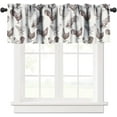 thumbnail image 1 of Vintage Chicken Kitchen Curtains Valances Rustic Animal Farm Cocks and Hens Modern Design Curtains Valances for Bedroom Kitchen Decor 54"x18", 1 of 5