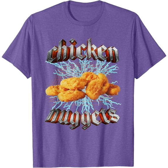 Vintage Chicken Nuggets Heavy Metal World Tour Hardcore Music Unisex T-Shirt for Men Women Kids Toddler