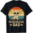 thumbnail image 1 of Vintage Chihuahua Dad Dog Lovers Father's Day Tee T-Shirt, 1 of 2