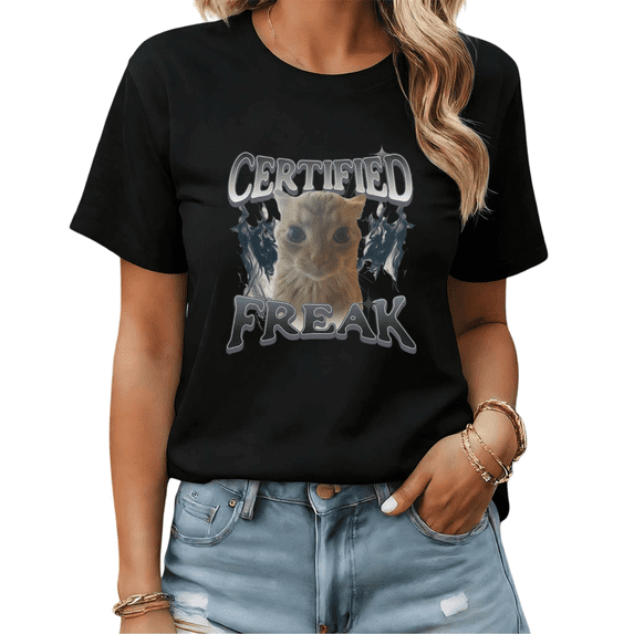 Vintage Chihuahua Dawg Lover Gift Graphic Tees Womans T shirt Black White S-5XL Tops