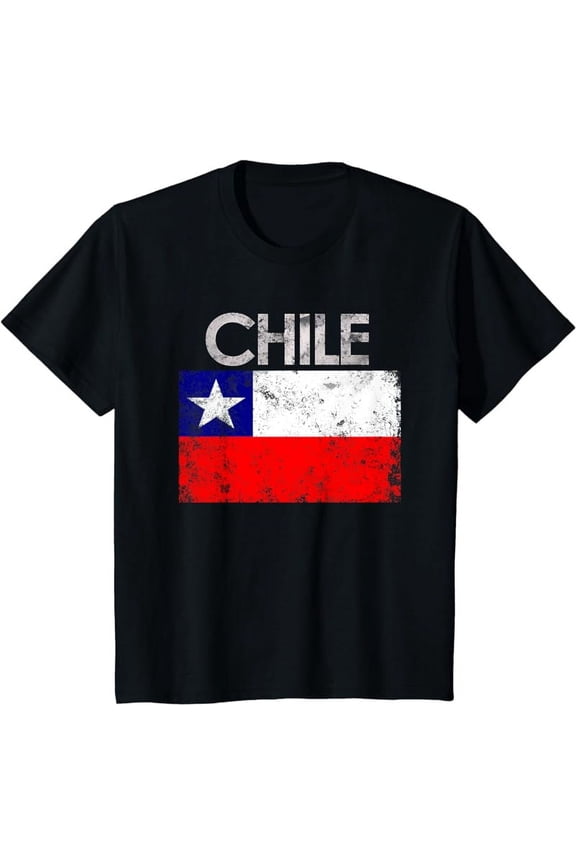 Vintage Chile Chilean Flag Pride Gift T-Shirt