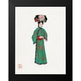 thumbnail image 1 of Vintage Chinese Clothing 15x18 Black Modern Framed Museum Art Print Titled - Lady in modern Manchu costume, 1 of 4