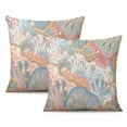 thumbnail image 1 of Vintage Chinoiserie Floral Pillow Covers, 18x18 Inch - Pack of 2 Spring-Summer Throw Cushions for Outdoor Decor, Sofa, and Bedroom - Add a Classic Touch to Your Decor, 1 of 7