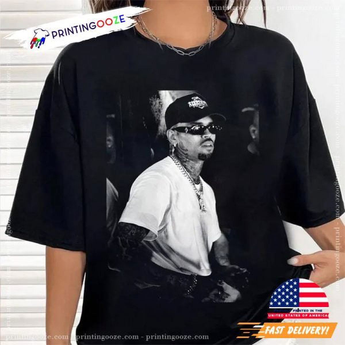 Vintage Chris Brown 11 11 Music Tour 2024 Concert Shirt