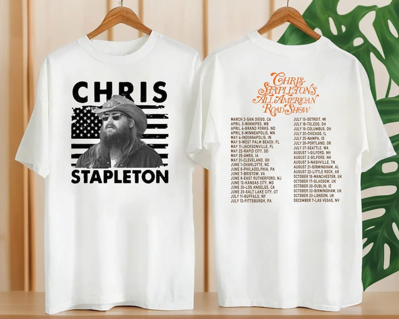 Vintage Chris Stapleton All American Road Show 2024 Tour Shirt, Chris Stapleton Country Music