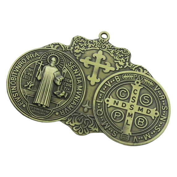 Vintage Christian Crosses Keychain Pendant Metal Antiqued Hanging Ornament Charm for Handbag Backpack Decoration