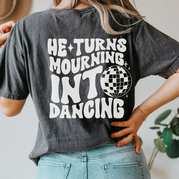 Vintage Christian He Turns Mourning Into Dancing Psalm Scripture Shirt Retro Christian Streetwear Bible Verse Modern Christian Gospel Shirt All Size S-5Xl