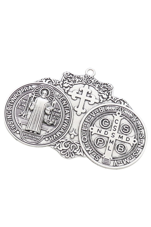 Vintage Christians Crosses Keychain Pendant Metal Antiqued Ornament Charm for Handbag Backpack Decoration