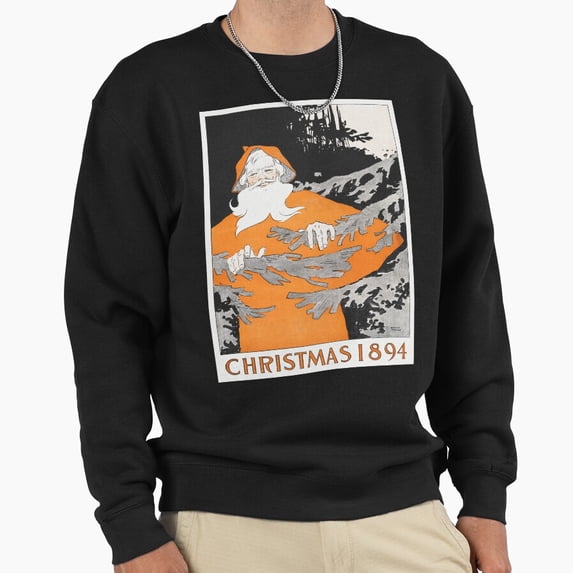 Vintage Christmas 1894 Unisex Sweatshirt Retro Holiday Graphic Aesthetic Classic Style G6103, Up to Size 5XL