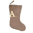 thumbnail image 1 of Vintage Christmas 6 Plaid Quilted Stocking with Personalized Letter by Marilee Home, 1 of 8