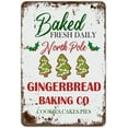 thumbnail image 1 of Vintage Christmas Baked Fresh Daily Vintage Metal tin Sign Art Plaque Wall Decor Look Funny Gifts for Home Kitchen Garage Bathroom Farm Garden Bar Cafe Metal Posters 12X 8, 1 of 5