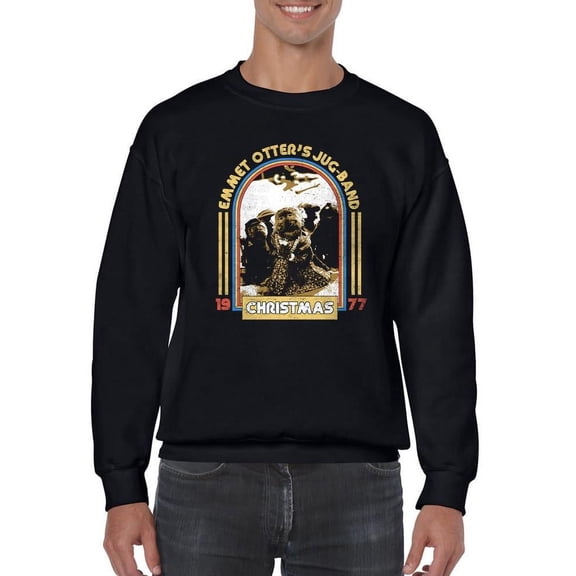 Vintage Christmas Band 1970S Style Men's Sweatshirt