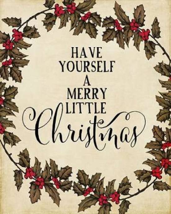 Vintage Christmas Canvas Art - Amy Cummings (24 x 30)